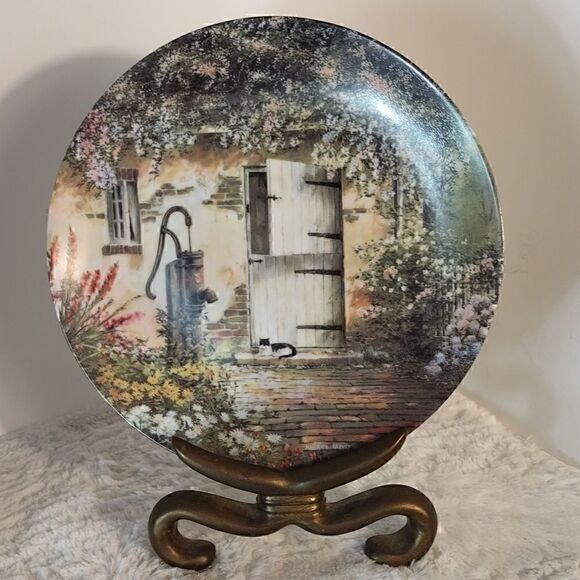 Maurice Harvey "The Old Hand Pump" Collector Plate - Picture 1 of 5